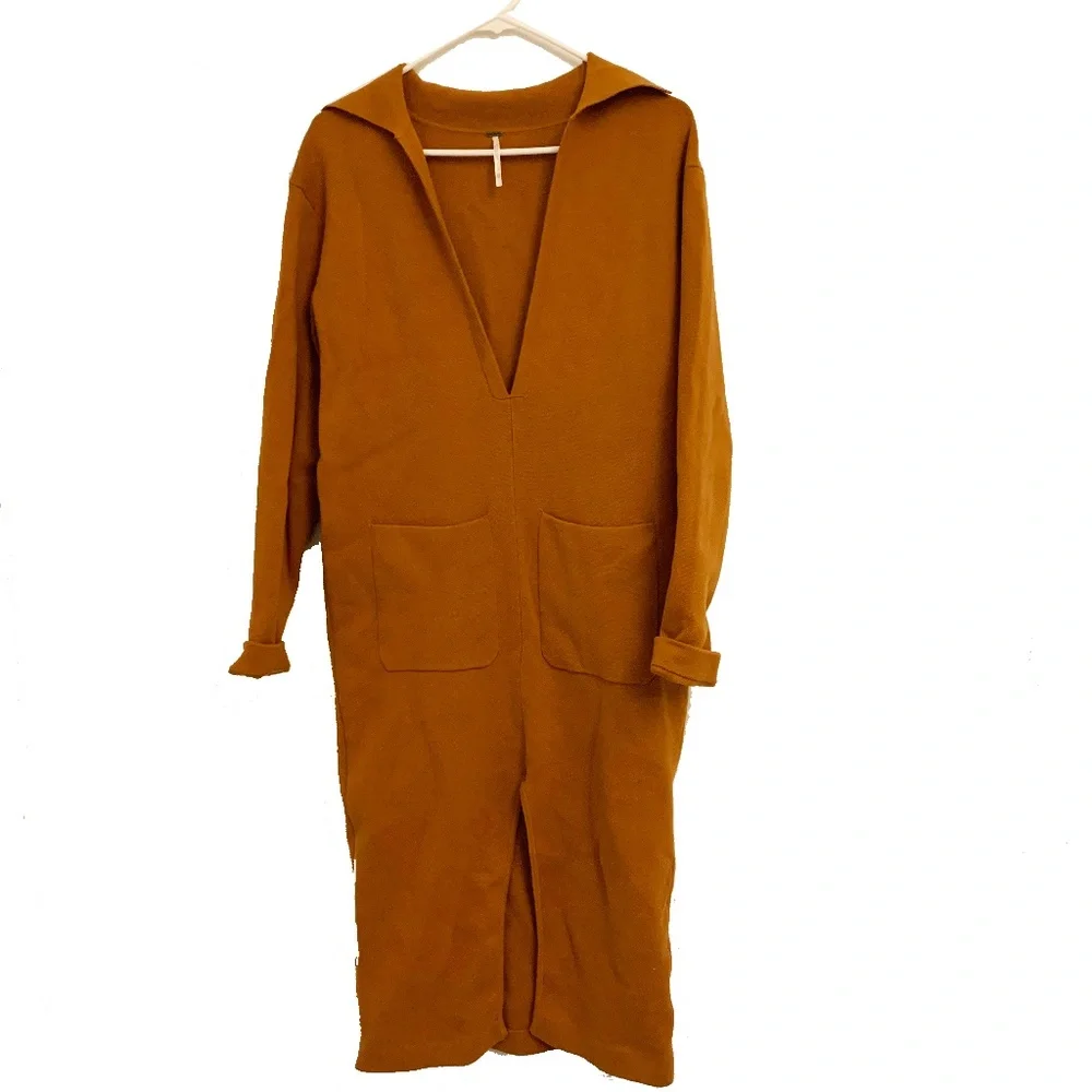 Free People elegant sweatshirt dress/tunic size XS - Picture 1 of 4